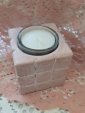 🧱pink chimney block votive🧱